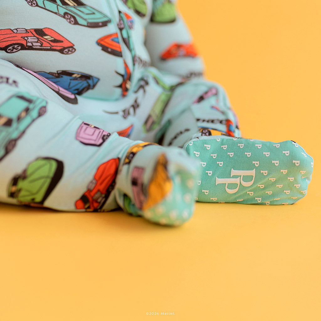 Retro Hot Wheels™ Footie Zippered One Piece