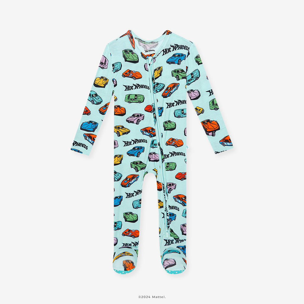 Retro Hot Wheels™ Footie Zippered One Piece