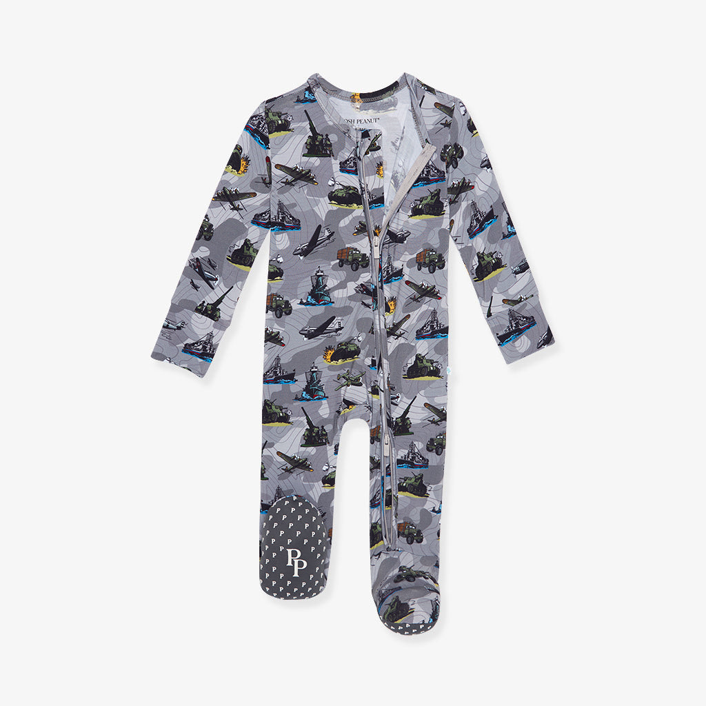 Thompson Footie Zippered One Piece