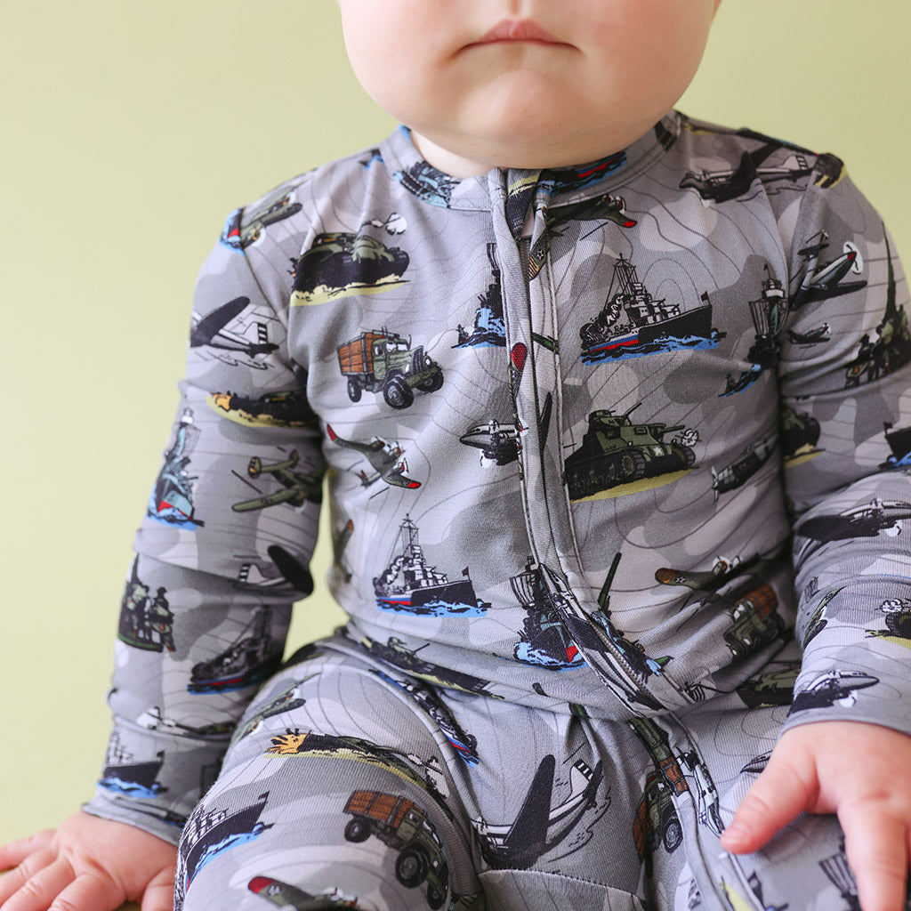 Thompson Footie Zippered One Piece