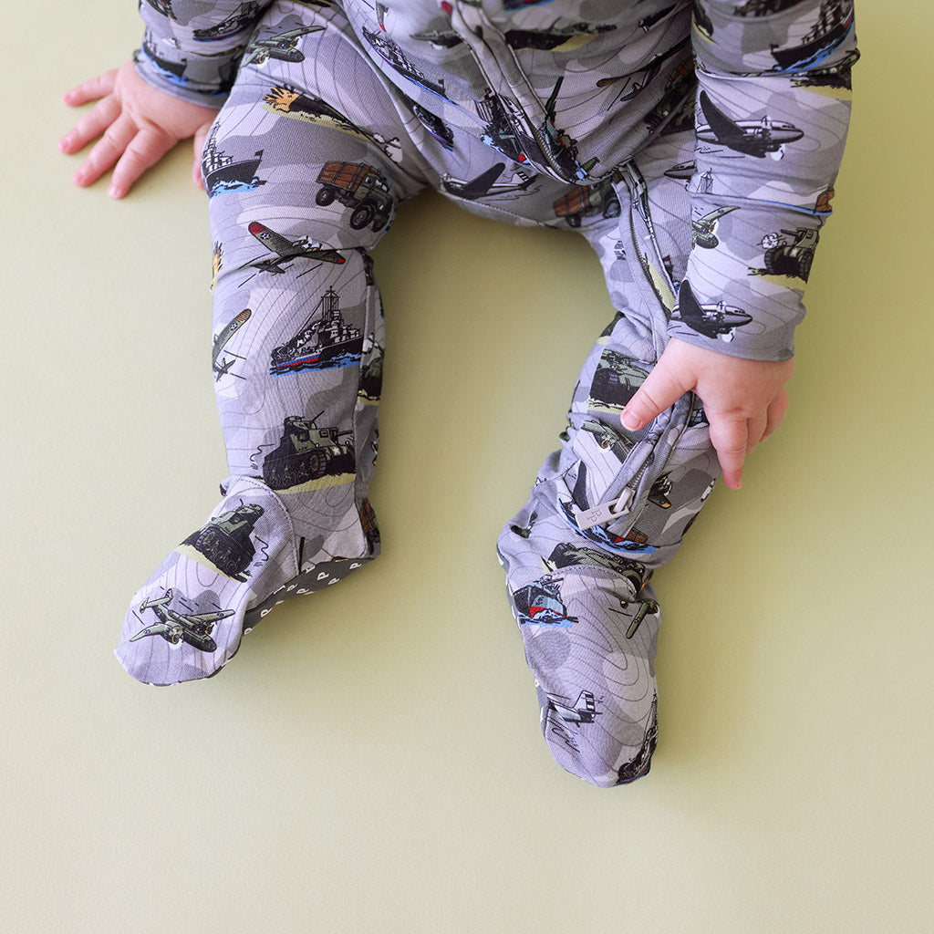 Thompson Footie Zippered One Piece
