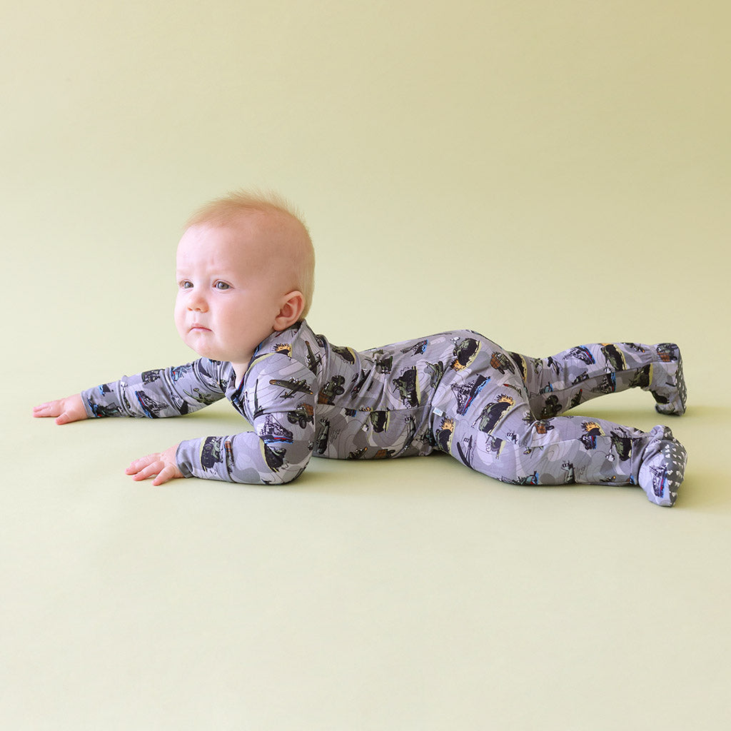 Thompson Footie Zippered One Piece