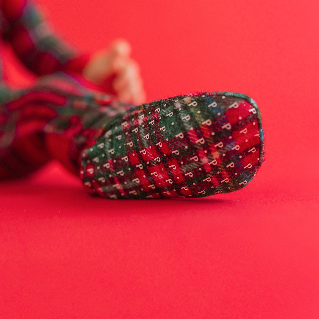 Red Tartan Plaid Pacci™ Zippered One Piece
