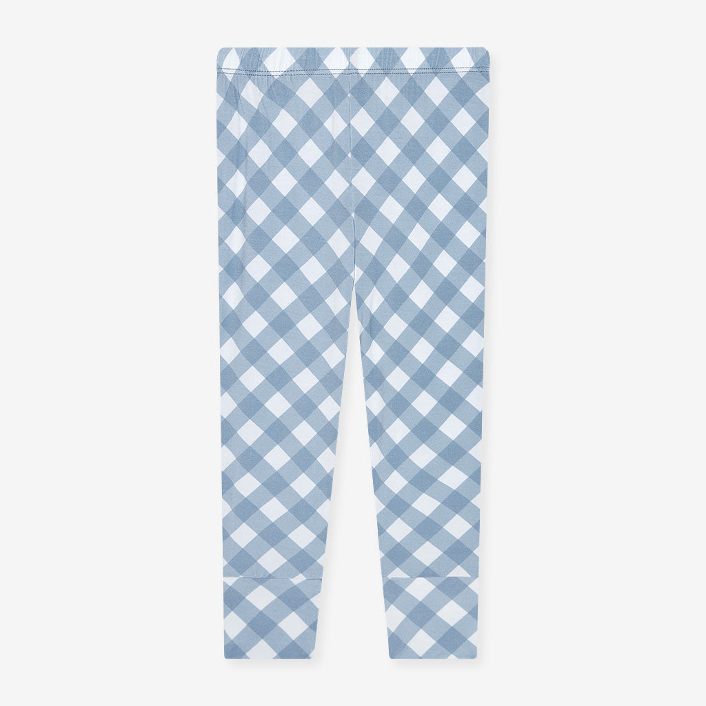 Dusty Blue Gingham Classic Pajama Set