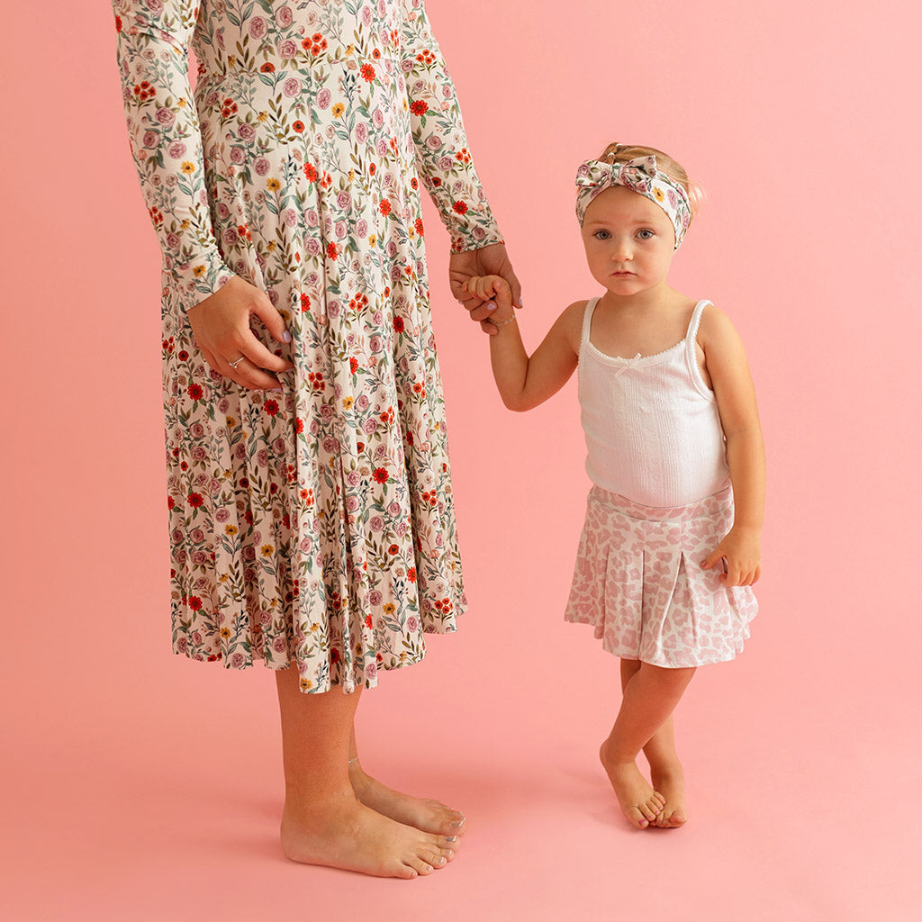 Delaney French Terry Pleated Skort