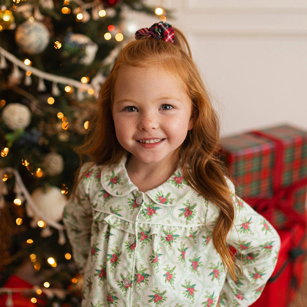 Gladys Flannelette Ruffled Pajama Set