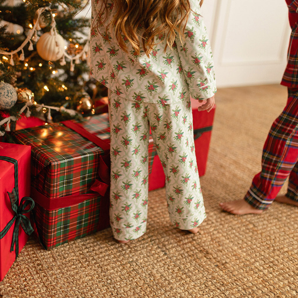Gladys Flannelette Ruffled Pajama Set