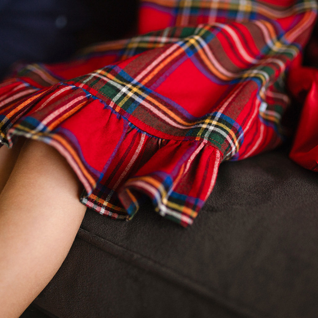 Red Tartan Plaid Flannelette Nightgown