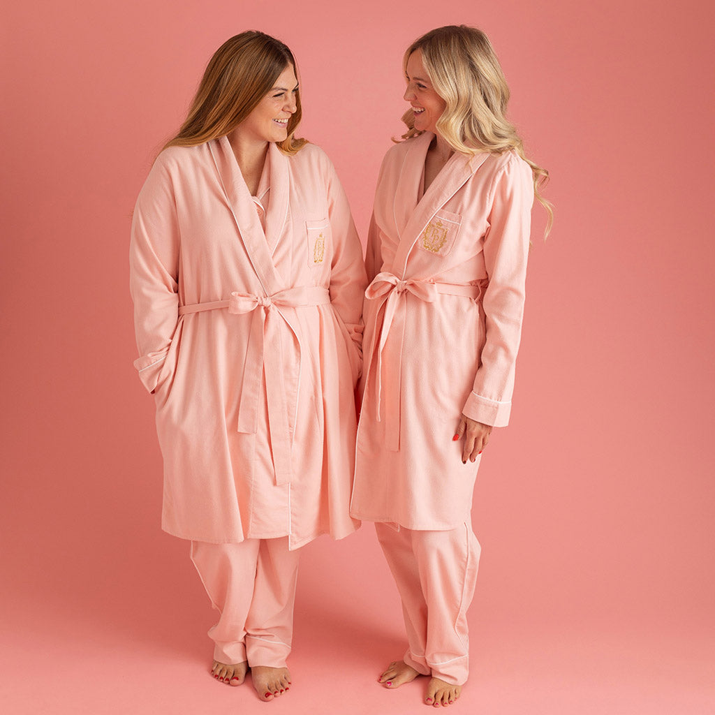 Powder Pink Flannelette Luxe Robe