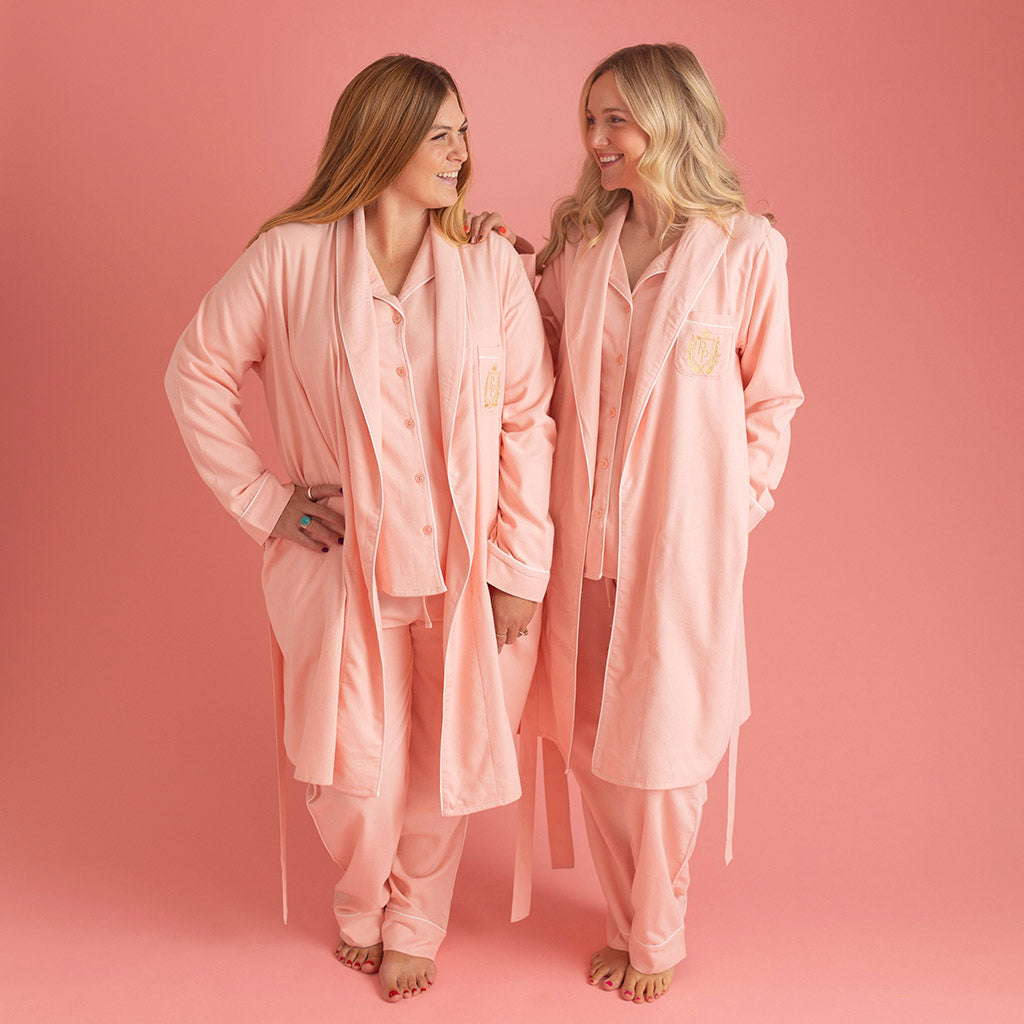 Powder Pink Flannelette Luxe Robe