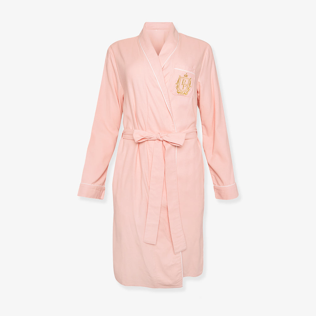 Powder Pink Flannelette Luxe Robe