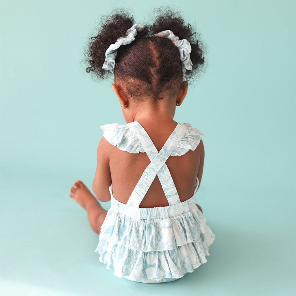 Charlotte Anne Ruffled Strap Bubble Romper