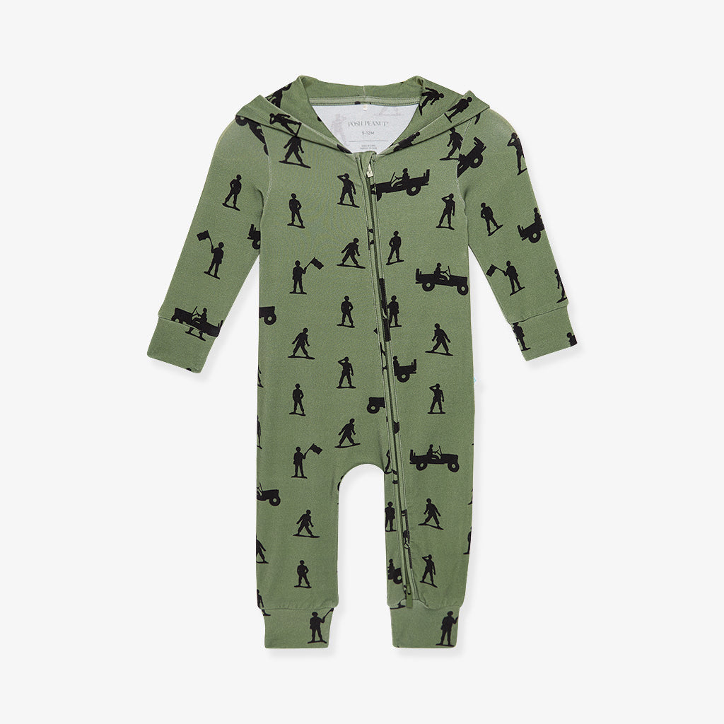 Williams French Terry Zippered Hooded Romper