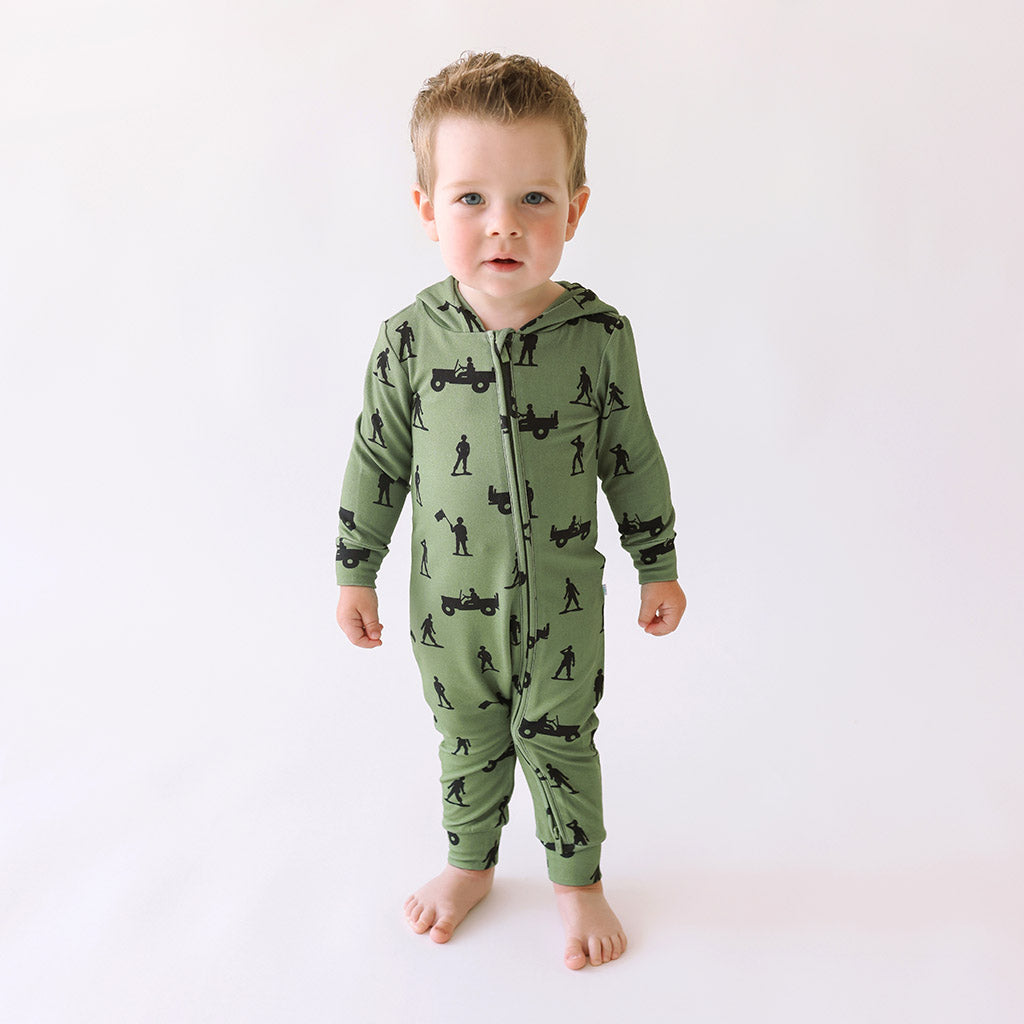 Williams French Terry Zippered Hooded Romper