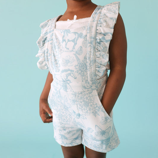 Charlotte Anne French Terry Short Overalls