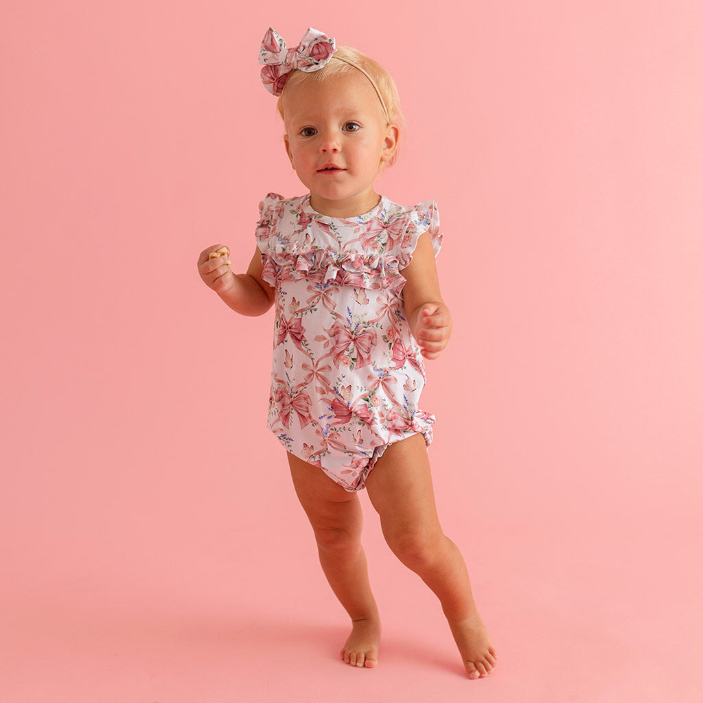 Loraine Ruffled Bubble Romper