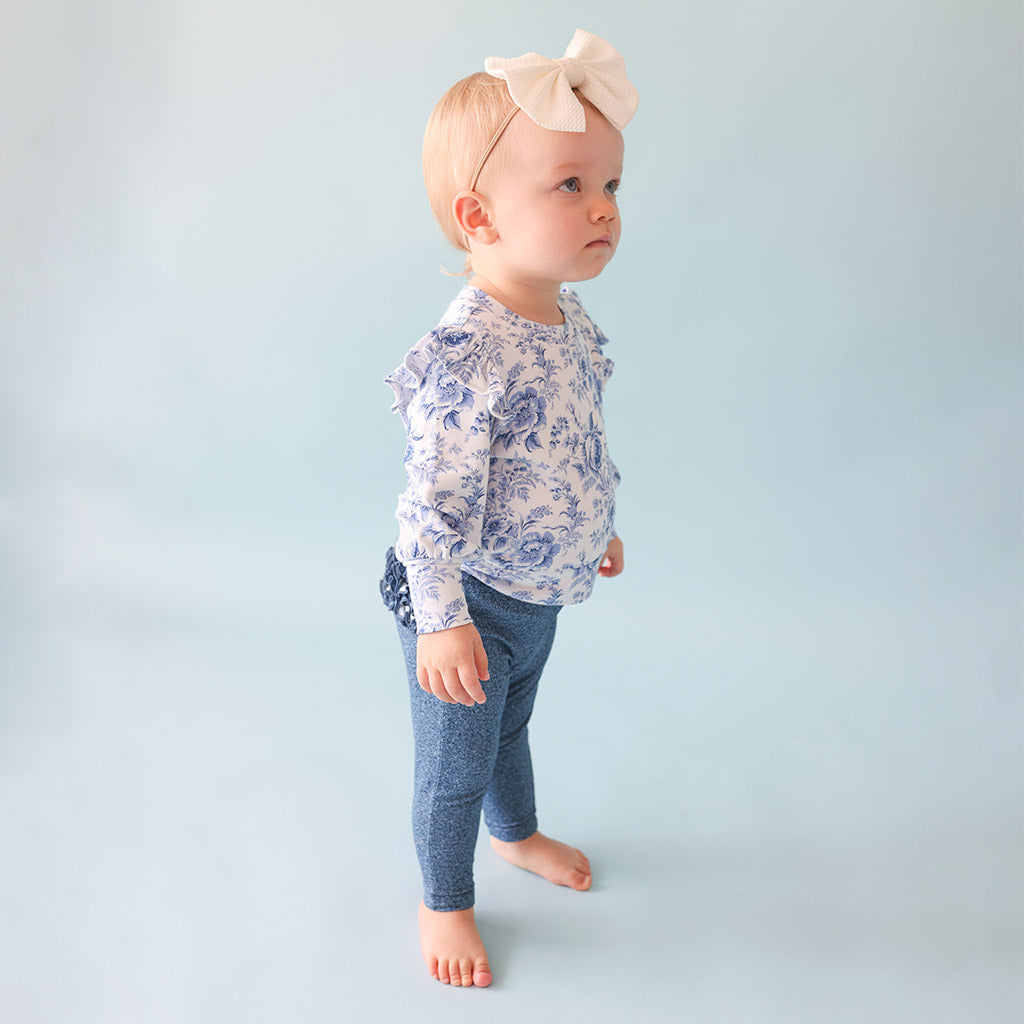 Yve French Terry Ruffled Sweatshirt