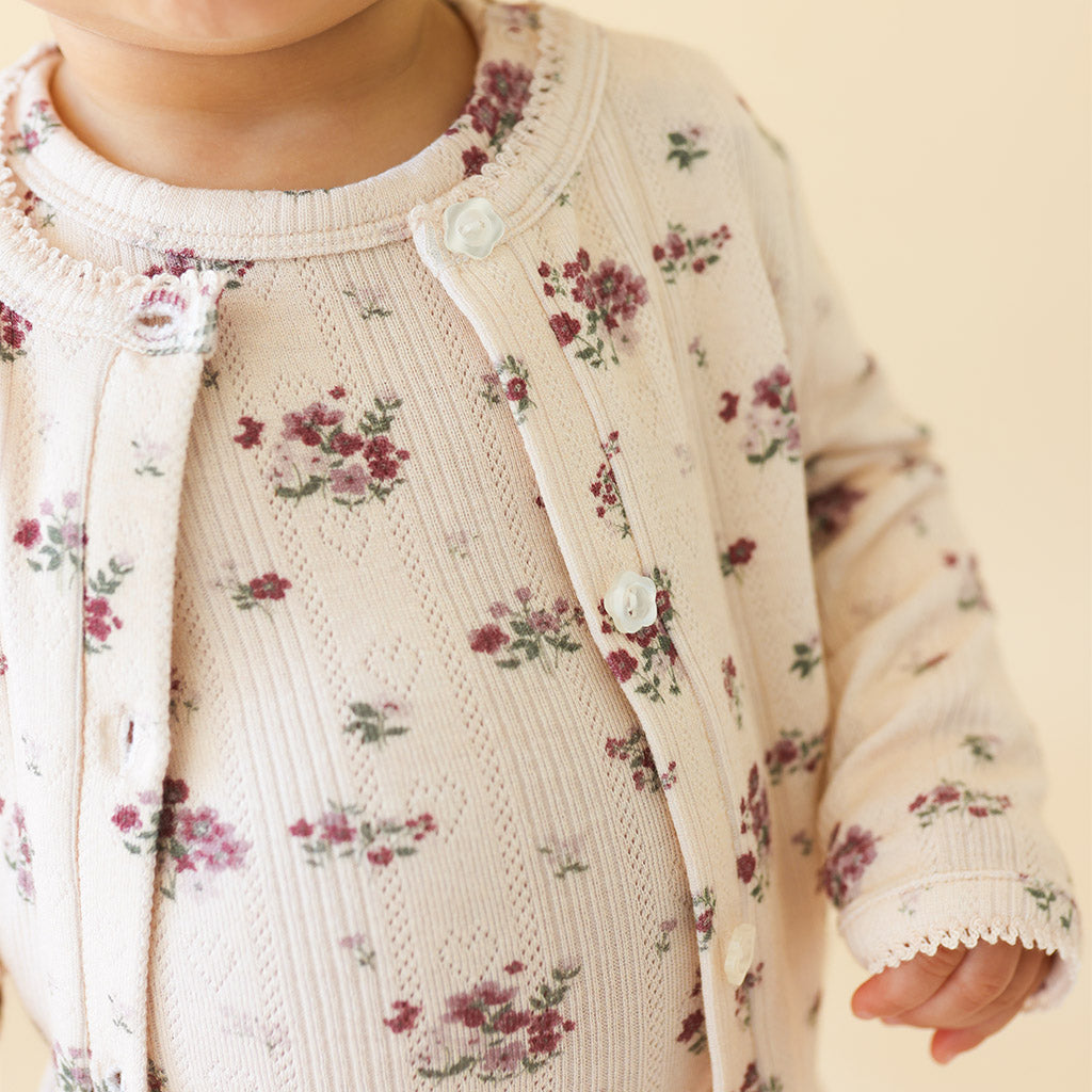 Maven Pointelle Cardigan