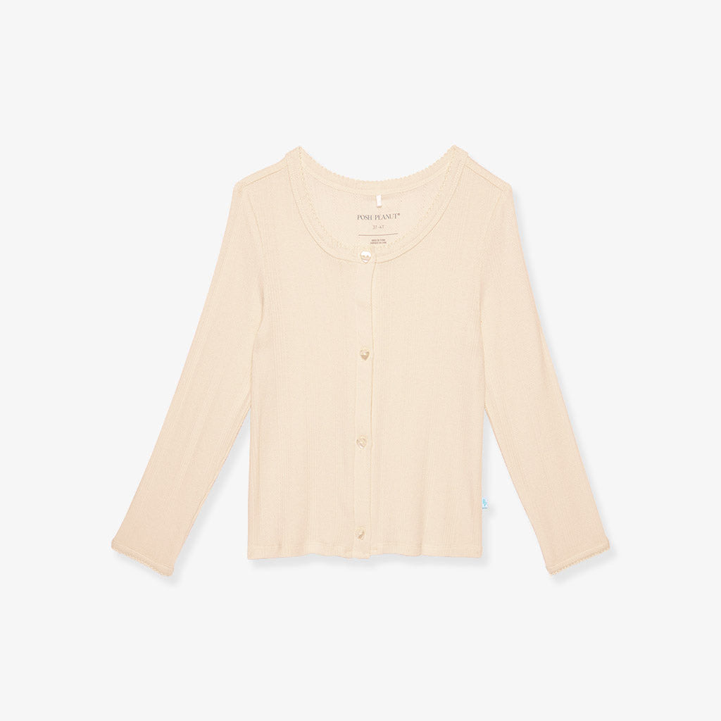 Vanilla Pointelle Cardigan