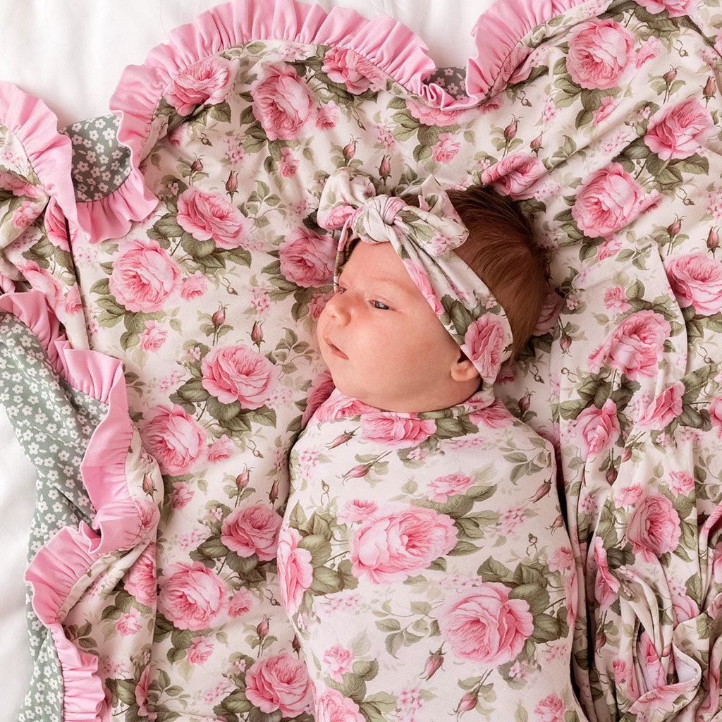 Sandrine Swaddle Headband Set