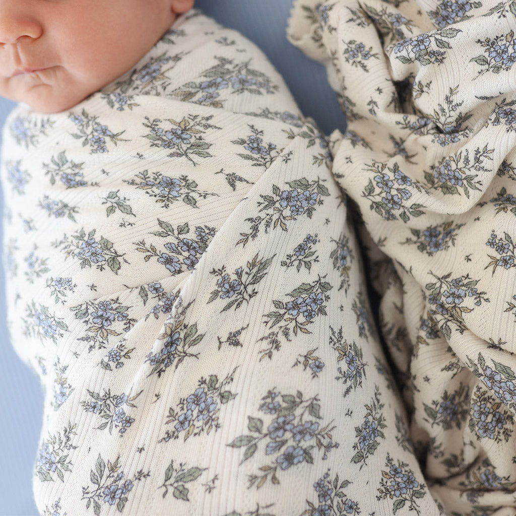 Esmerelda Pointelle Picot Edge Swaddle