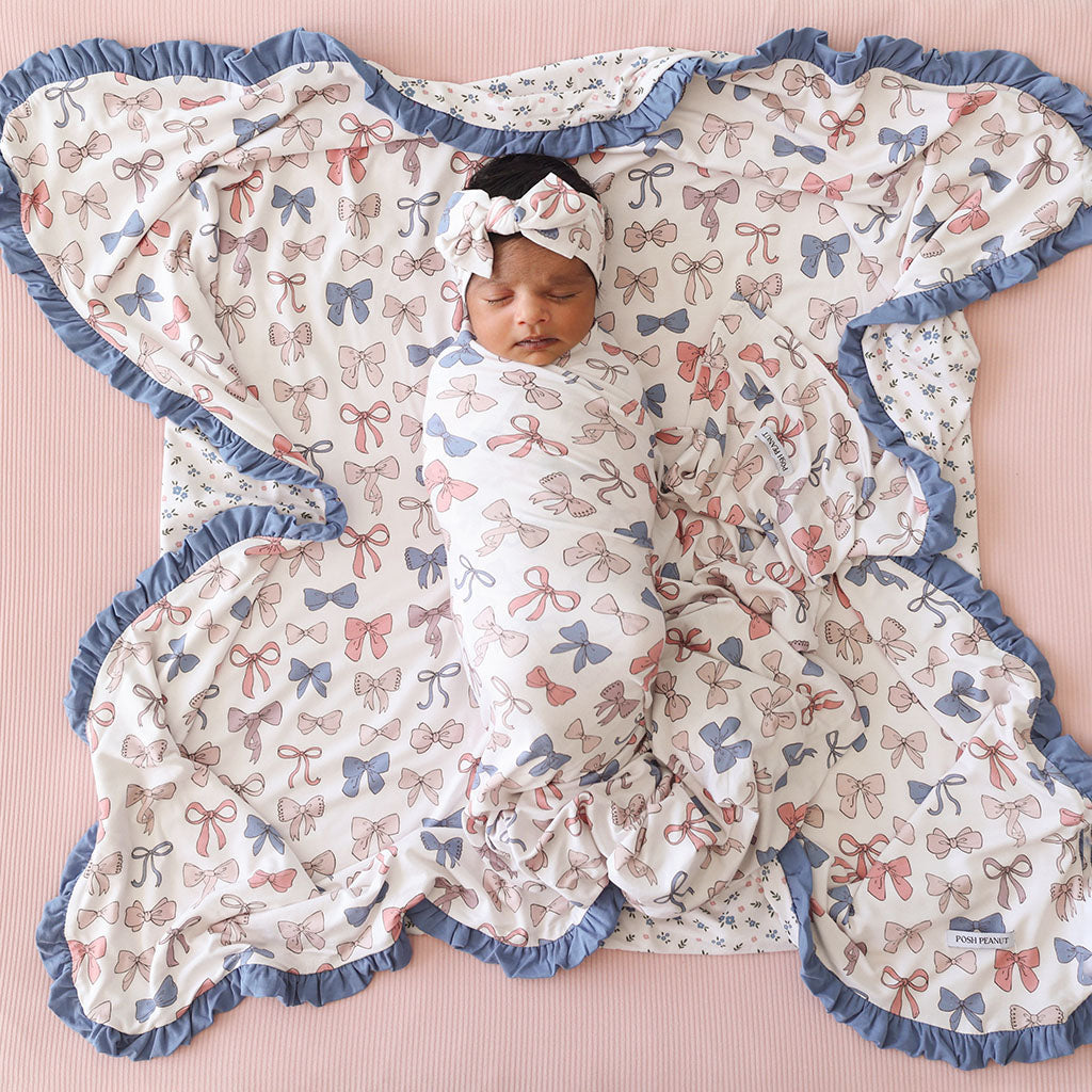 Ariana & Camberly Ruffled Luxette Patoo® Blanket