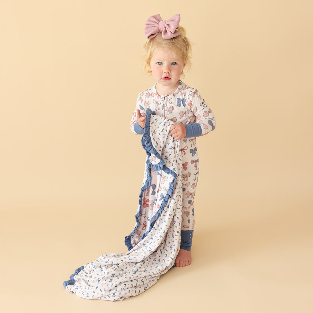 Ariana & Camberly Ruffled Luxette Patoo® Blanket