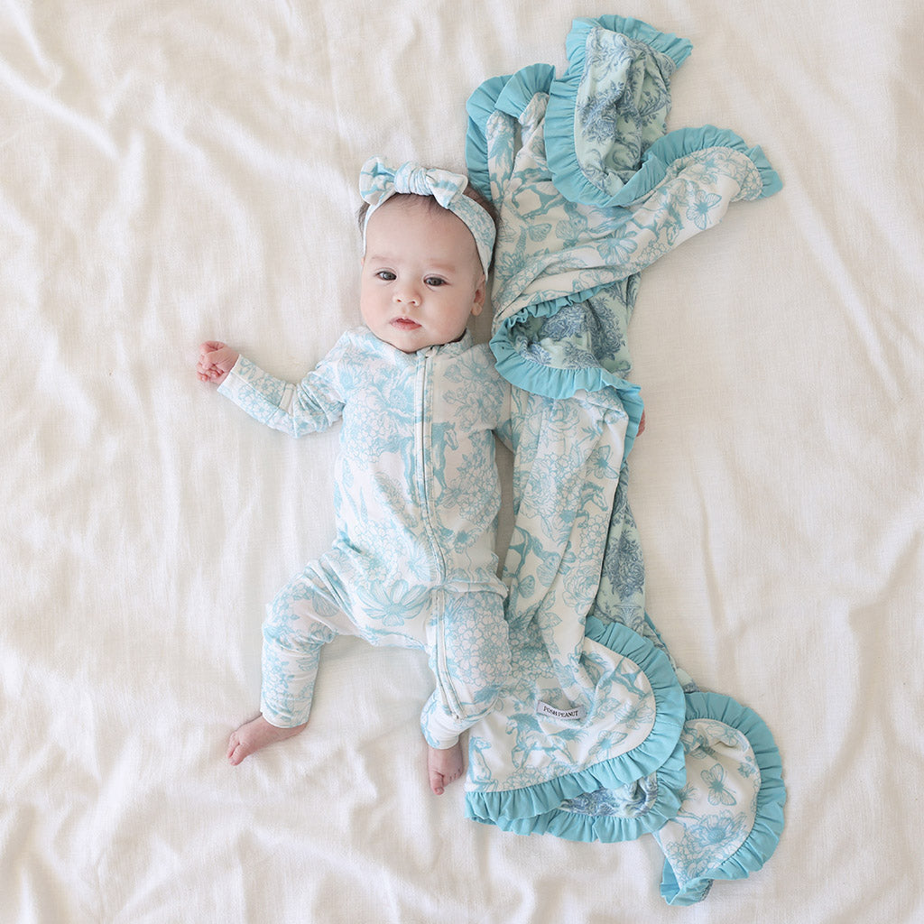 Charlotte Anne & Ava Jane Ruffled Luxette Patoo® Blanket