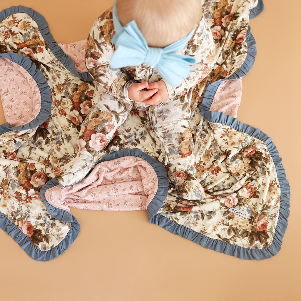 Dauphine & Debra Ruffled Luxette Patoo® Blanket