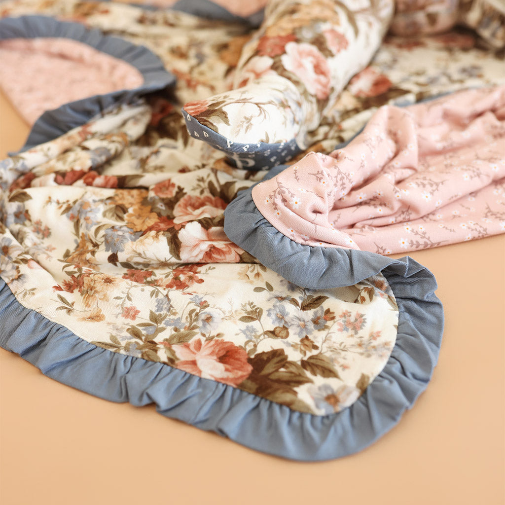 Dauphine & Debra Ruffled Luxette Patoo® Blanket