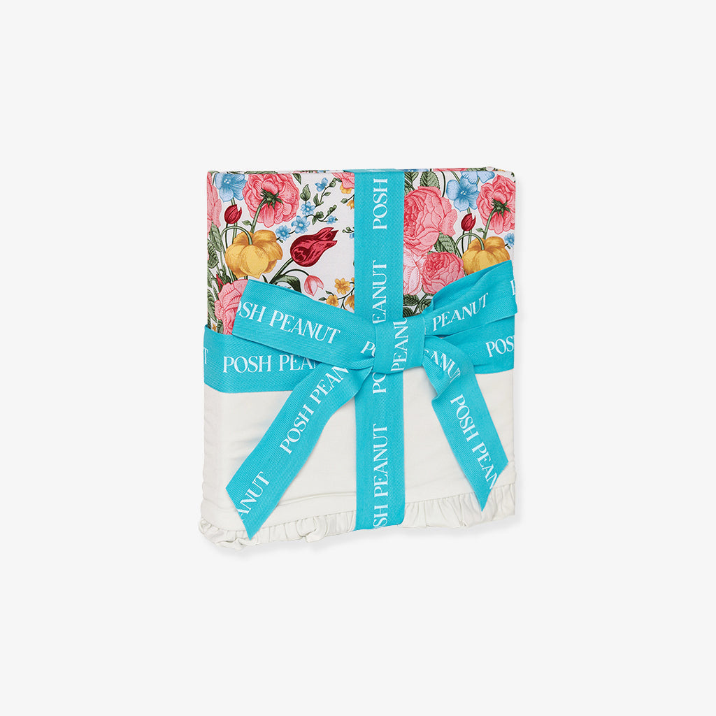 Rubina & Creme Ruffled Luxette Patoo® Blanket