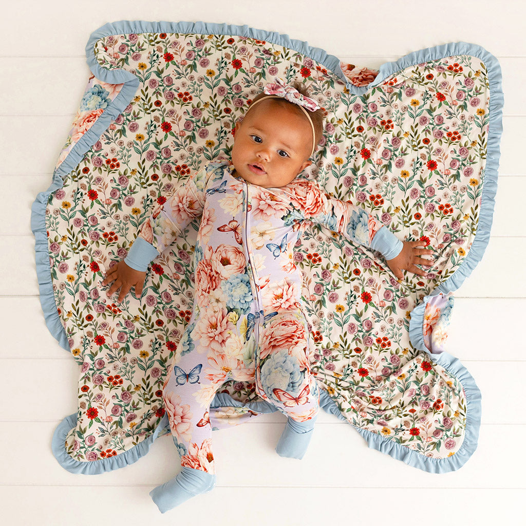 Tindra & Madelyn Ruffled Luxette Patoo® Blanket