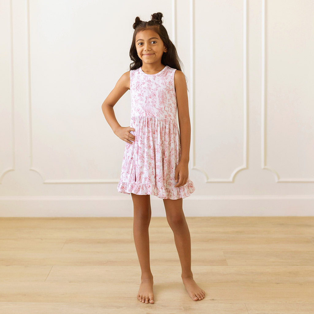 Antoinette Racerback Ruffled Twirl Dress