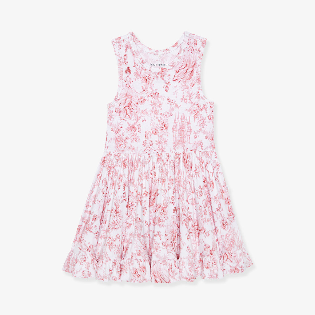 Antoinette Racerback Ruffled Twirl Dress