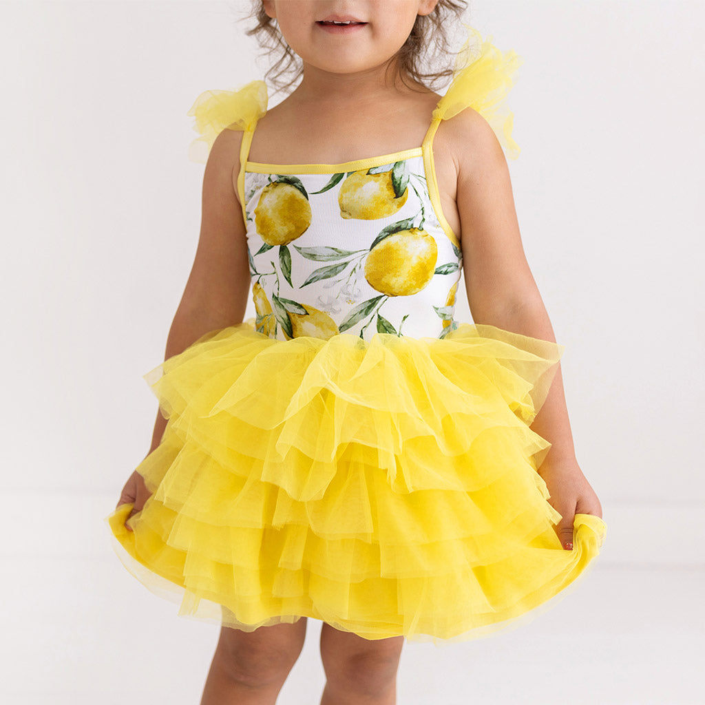Limoncello Tulle Smocked Dress