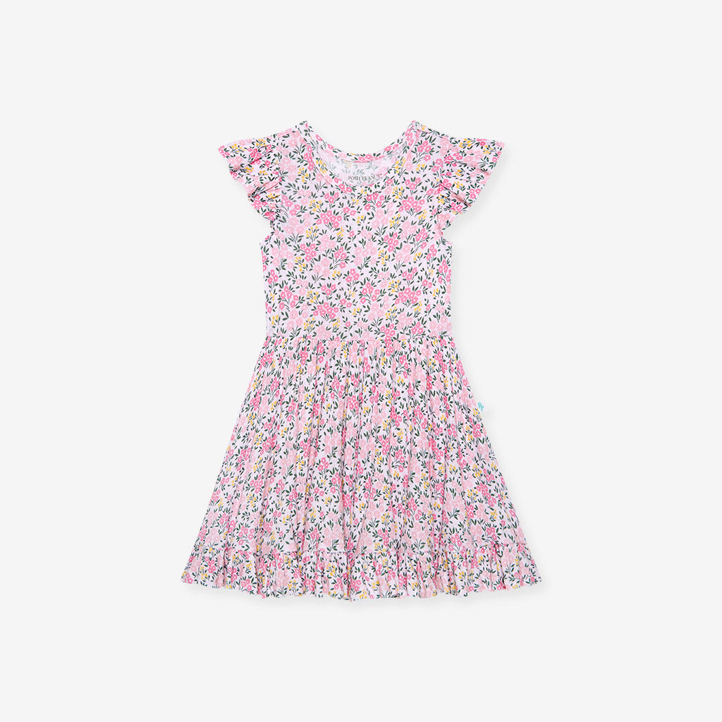 Meadow Haze Pointelle Ruffled Twirl Dress