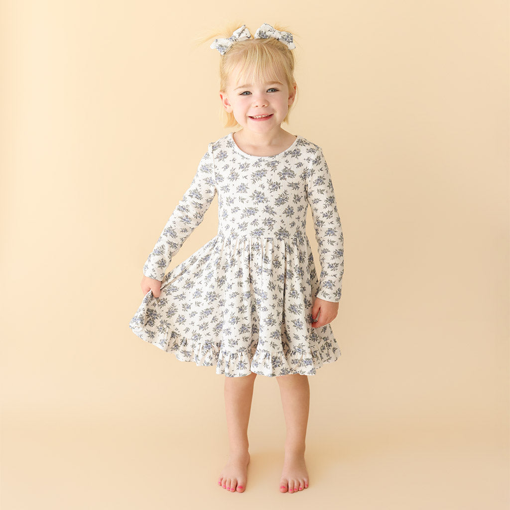 Esmerelda Pointelle Ruffled Twirl Dress