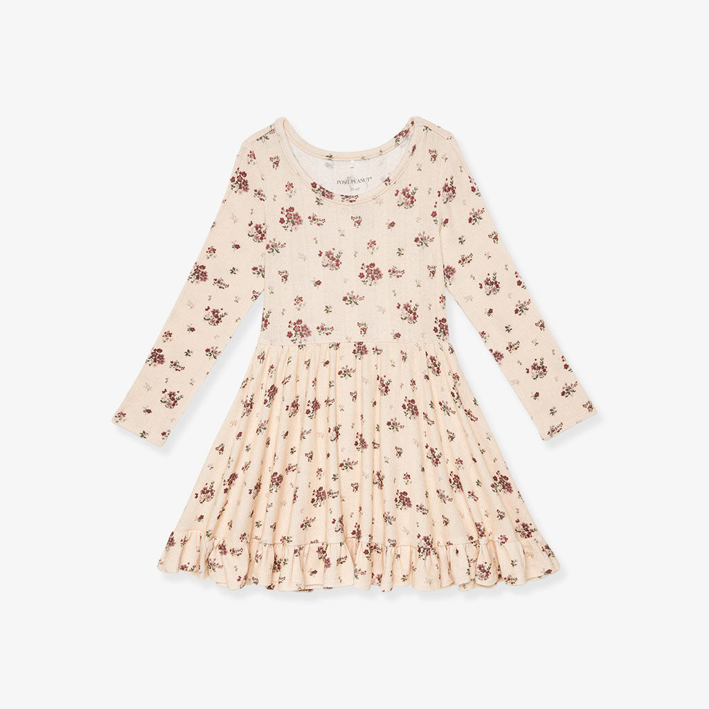 Maven Pointelle Ruffled Twirl Dress