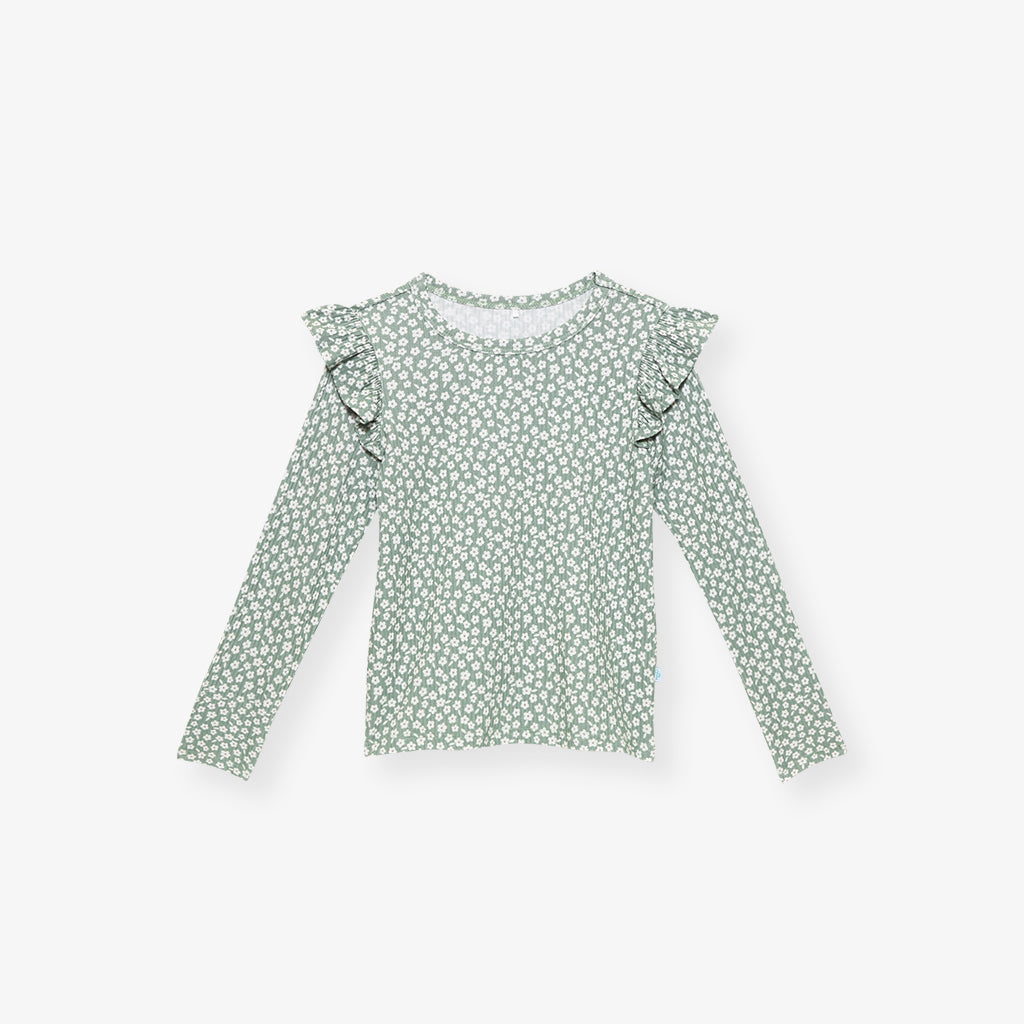 Ophelia Ruffled Shoulder Top