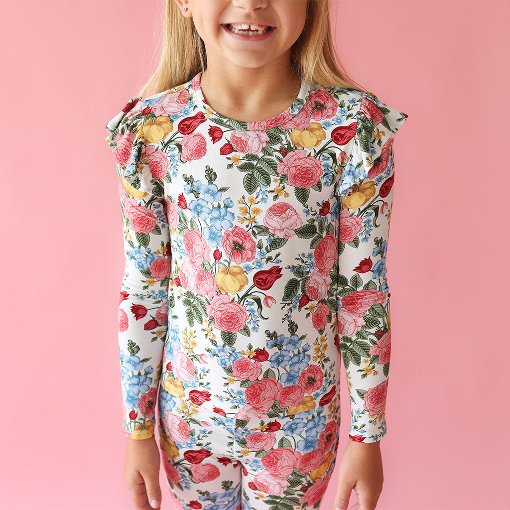 Rubina Long Sleeve Ruffled Shoulder Top