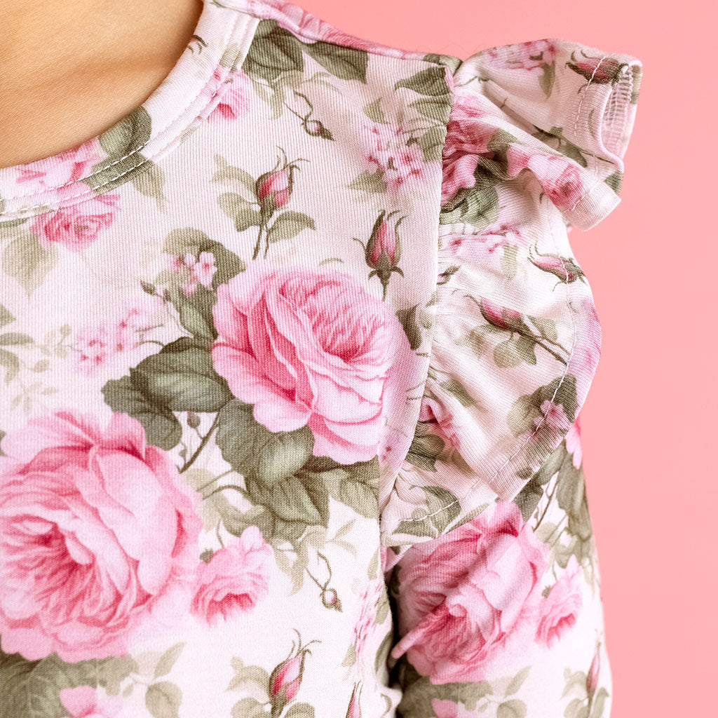 Sandrine Ruffled Shoulder Top