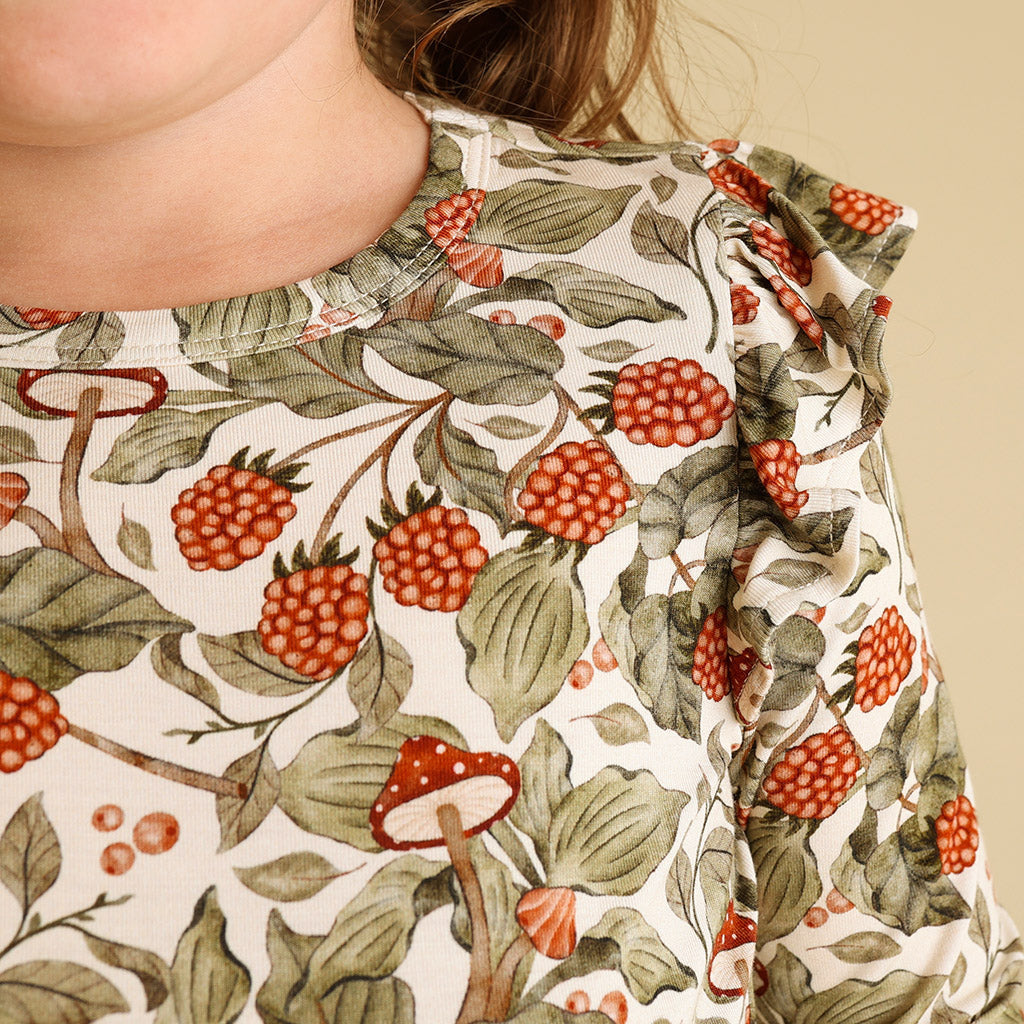Wilda Ruffled Shoulder Top
