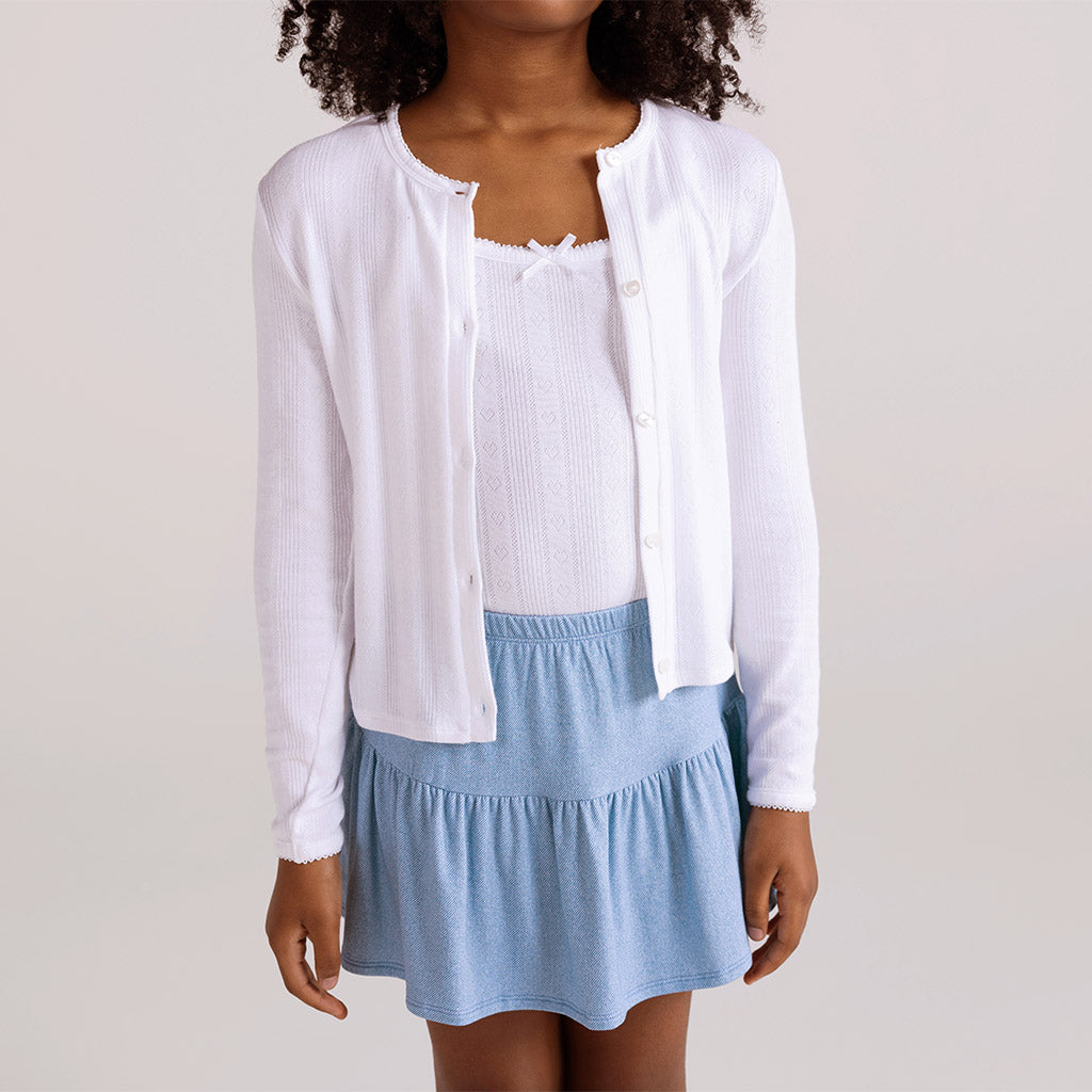 White Pointelle Cami