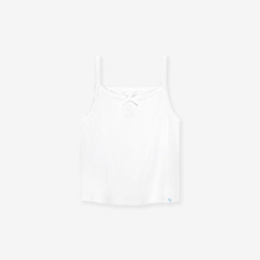 White Pointelle Cami