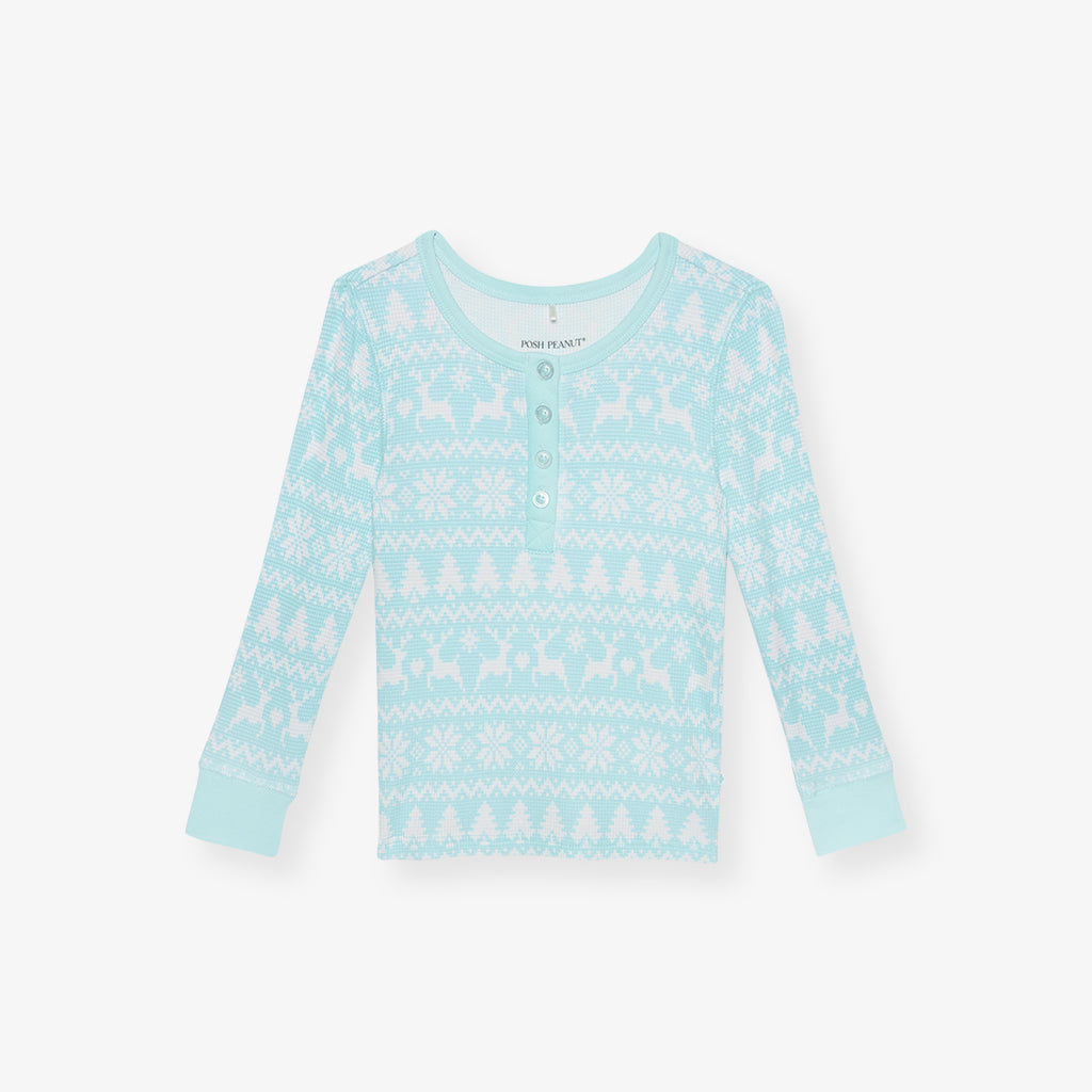 Tedrick Waffle Henley Top