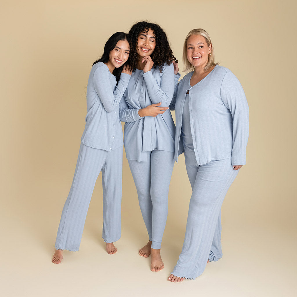 Periwinkle Women's Pointelle Leggings