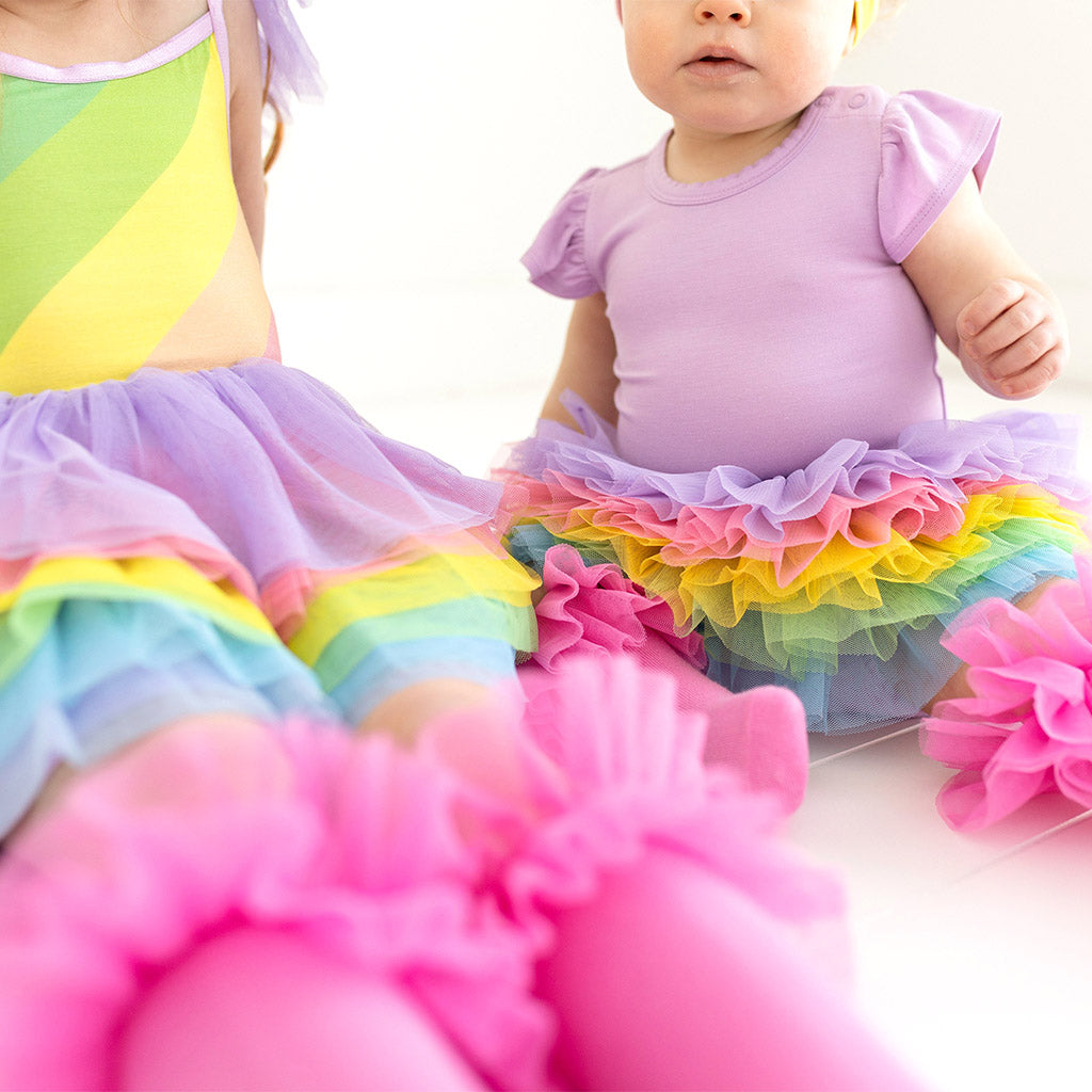 Rainbow Stripe Tulle Bloomer
