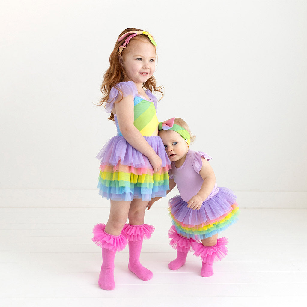 Rainbow Stripe Tulle Bloomer