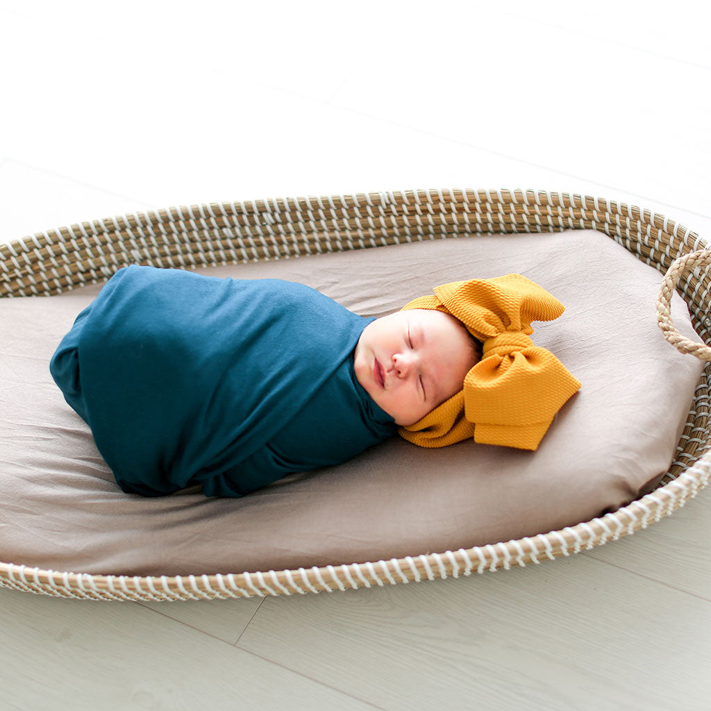 Sailor Blue Swaddle Beanie Set