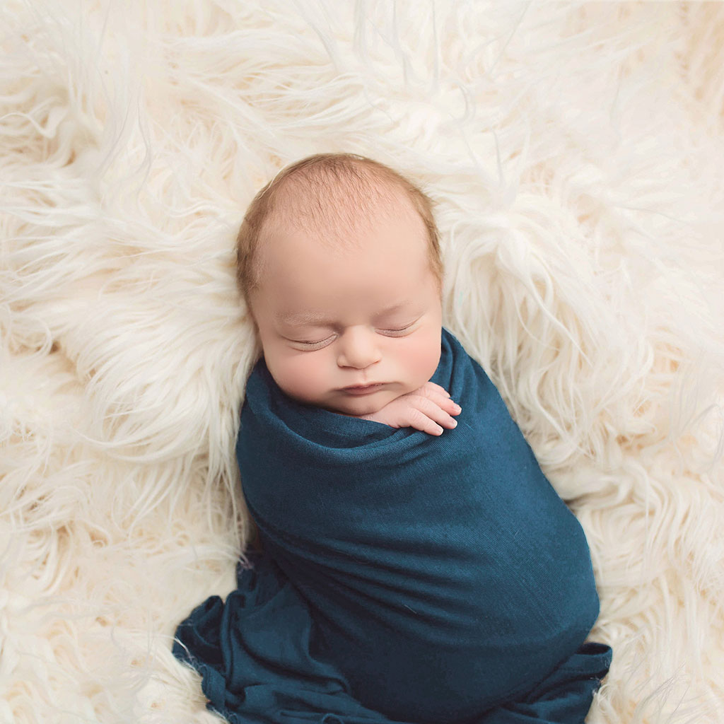 Sailor Blue Swaddle Beanie Set